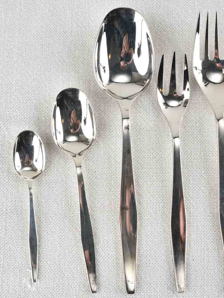 Slightly-used silver-plated Christofle flatware