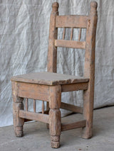 19th Century French wooden chair - folk art