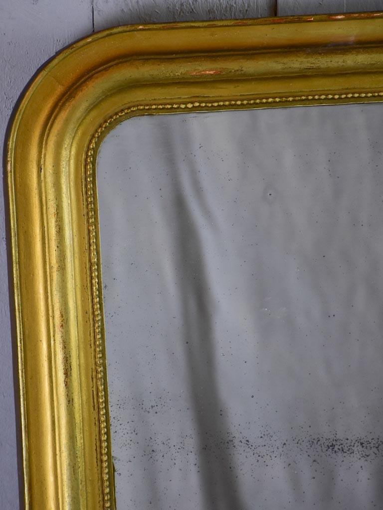 Small antique French Louis Philippe mirror with original glass 18½" x 22"