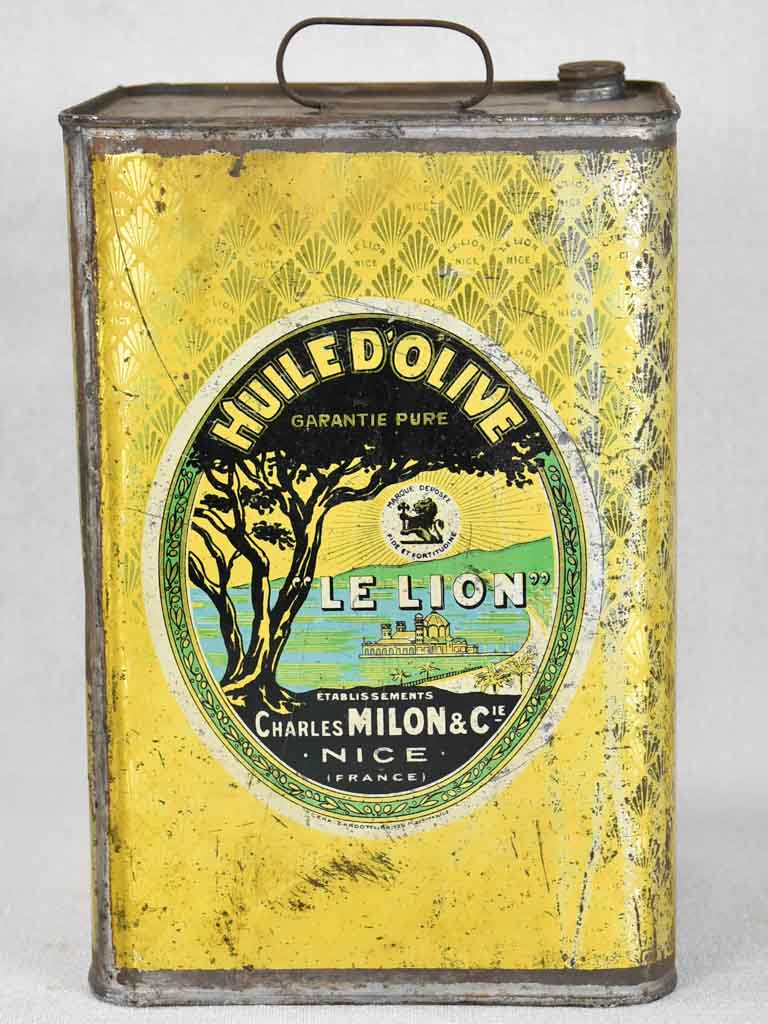 1930s olive oil container from Nice