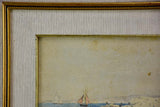 "The boats" Marseille - Les barques, Marius Pauzat (1832-1909) 16½" x 11¾"
