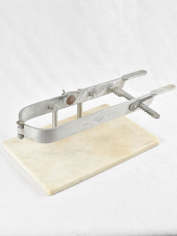 Leg ham holder with marble base ,1950s