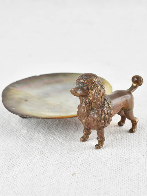 Adorable Bronze Poodle Sculpture