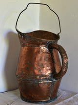 Antique French copper watering can / water pitcher