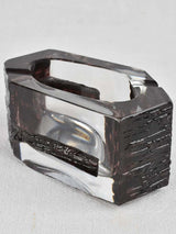 1960's Daum crystal modernist ashtray