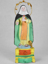 19th-century Santibelli sculpture of the Virgin Mary - Marseille 13¾"