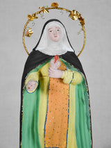 19th-century Santibelli sculpture of the Virgin Mary - Marseille 13¾"