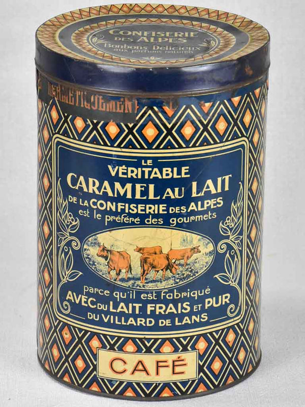 Antique bonbon tin from France