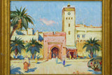 Dated oil canvas of Essaouira street