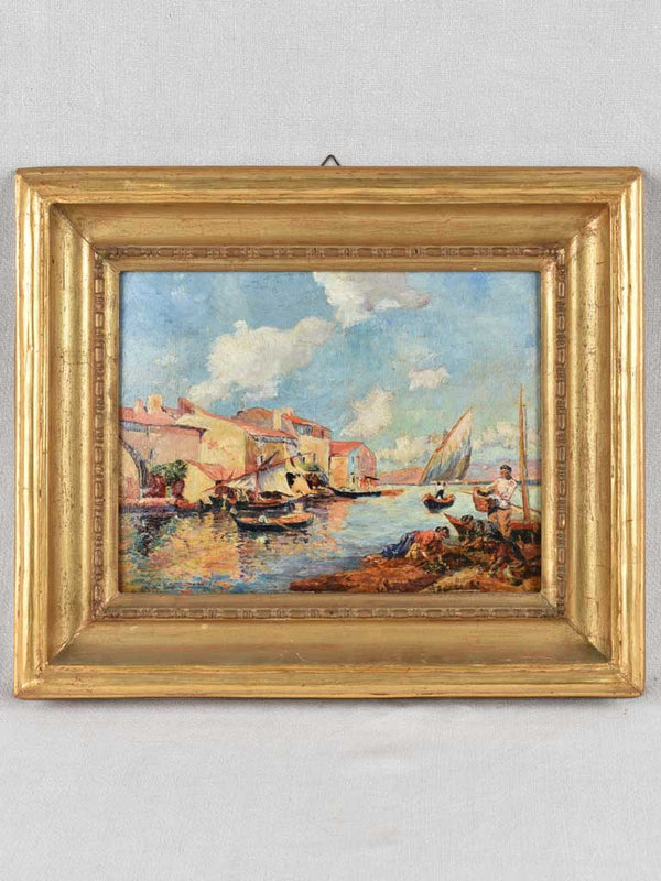 Small animated seascape, anonymous 19th century 15¾ x 19""