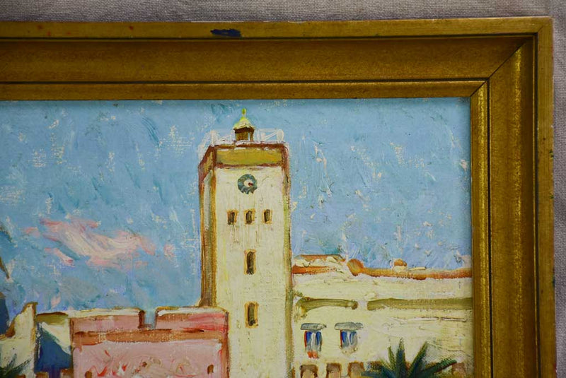 20th century oil on canvas - Essaouira Morocco 19¾" x 16½"