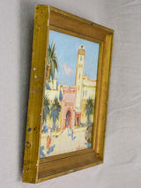 20th century oil on canvas - Essaouira Morocco 19¾" x 16½"