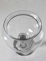 Large antique French sangsue apothecary jar - blown glass 11½"