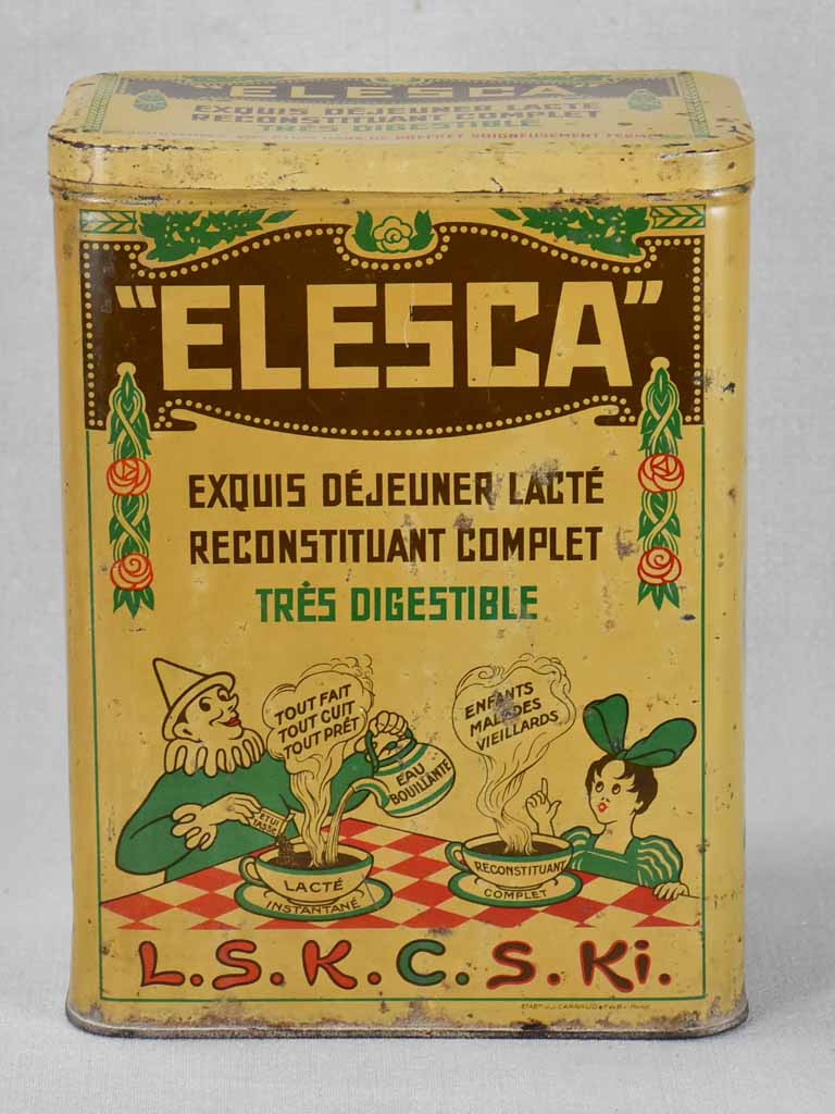 Aged, Authentic, Elesca Dairy Product Tin