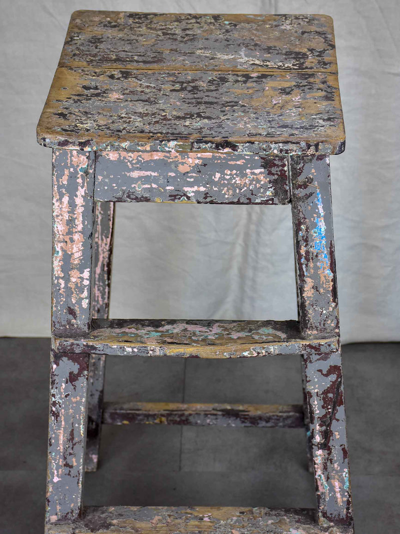 Antique French sculptor's table / high stool - 2 of 2