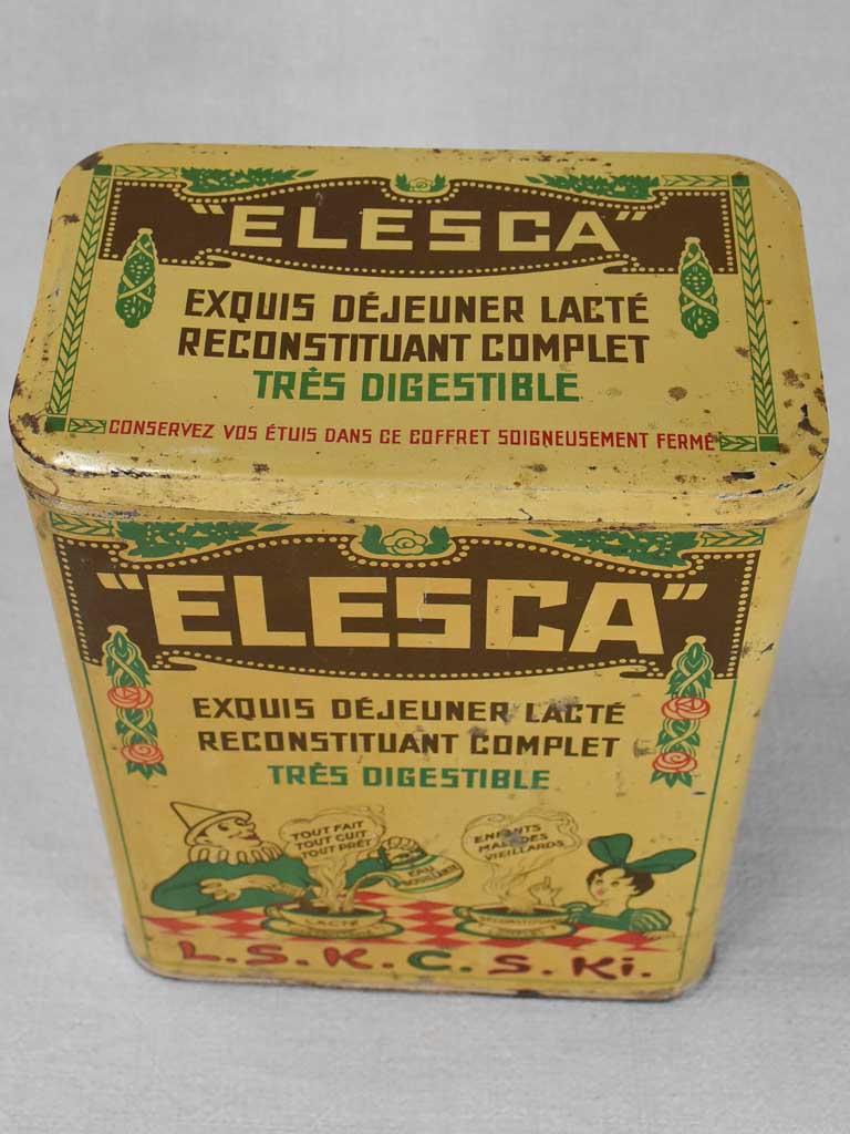 Rustic, Original, Elesca Branded, French Tin