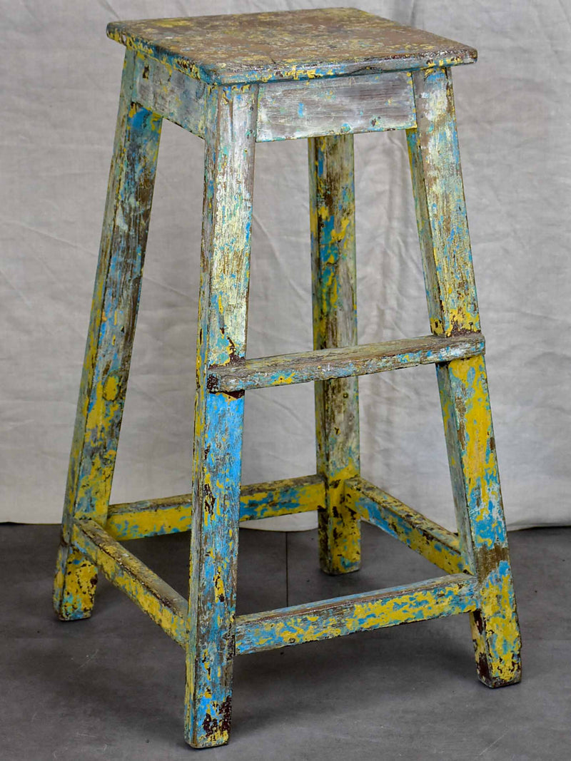 Antique French sculptor's table / high stool - 1 of 2