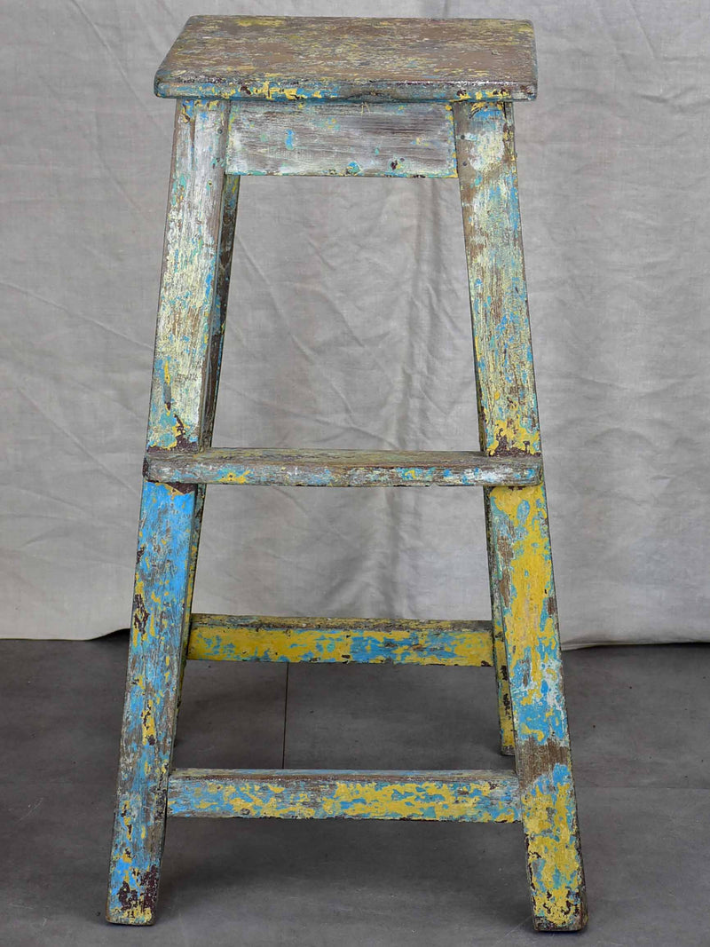 Antique French sculptor's table / high stool - 1 of 2
