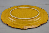 SOLD - MA Vintage French platter with orange glaze - rustic condition