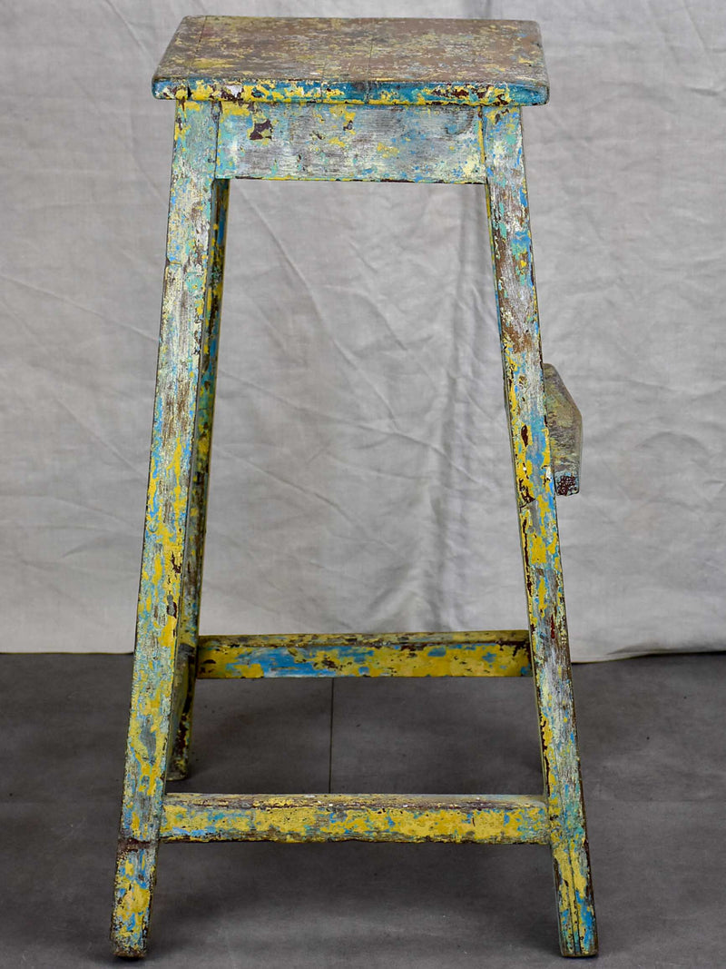 Antique French sculptor's table / high stool - 1 of 2
