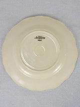 Set of 6 cream-ware bowls Sarreguemines 9¾"