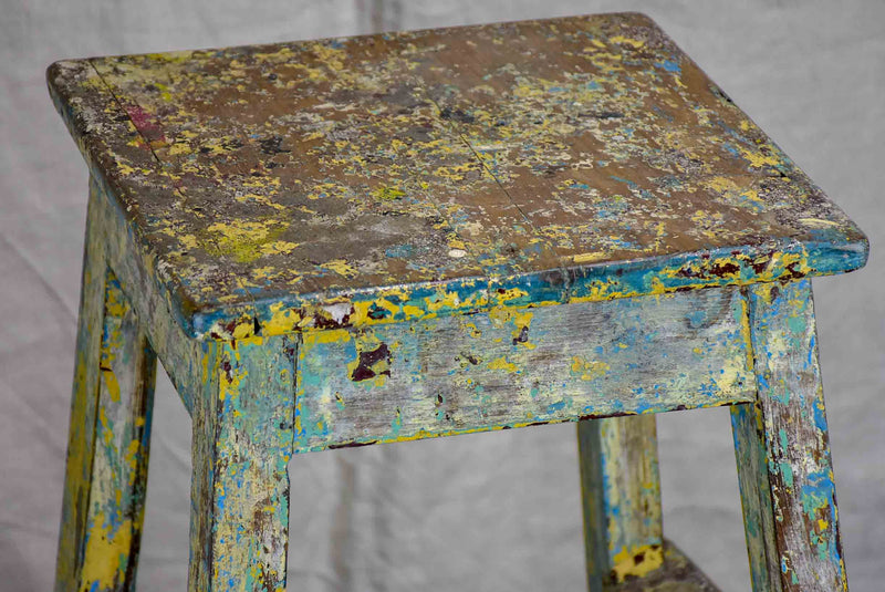 Antique French sculptor's table / high stool - 1 of 2