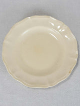 Set of 6 cream-ware bowls Sarreguemines 9¾"