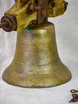 Antique French bell with chain