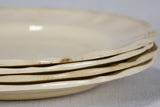 Set of 6 cream-ware bowls Sarreguemines 9¾"