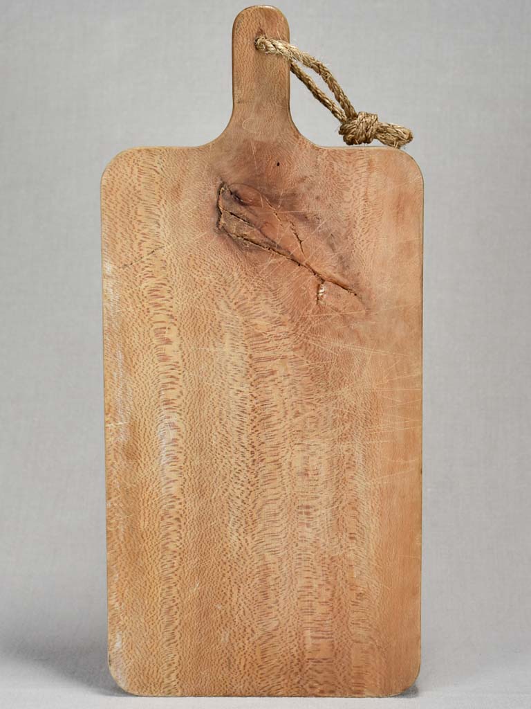 Antique French cutting board with rounded edges 19¾" x 9"