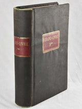 Two very large antique French accounting ledger books 1900 & 1919 - 22"