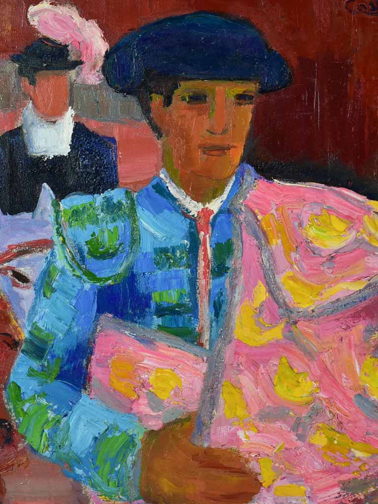 20th Century oil on canvas - Matador - Anna Costa 15" x 18"