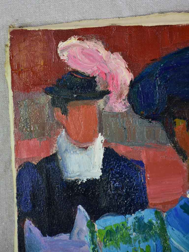 20th Century oil on canvas - Matador - Anna Costa 15" x 18"