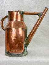 19th Century French copper watering can - rose garden