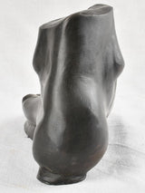 Vintage sculpture / study of a foot with black patina for life drawing