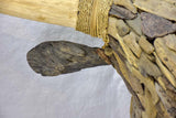 Life-size bull's head made from driftwood