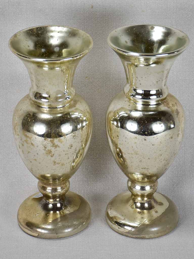 Pair of 19th century mercury glass ornaments 11¾"
