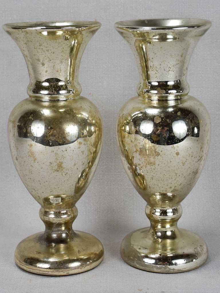 Pair of 19th century mercury glass ornaments 11¾"