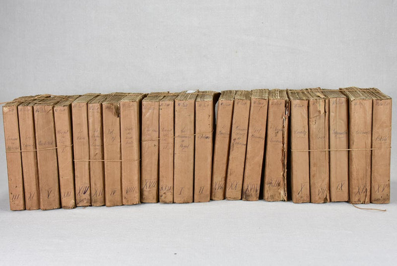 Collection of 21 antique books by Walter Scott - translated into French 8¾"