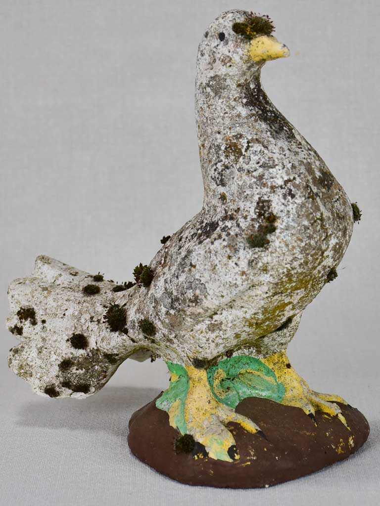 1950's garden ornament of a fantail pigeon