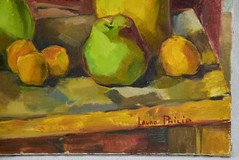 20th century still life - fruit and a soup tureen - Laure Philip 21¼" x 25½"