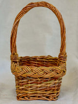 Petite vintage woven basket