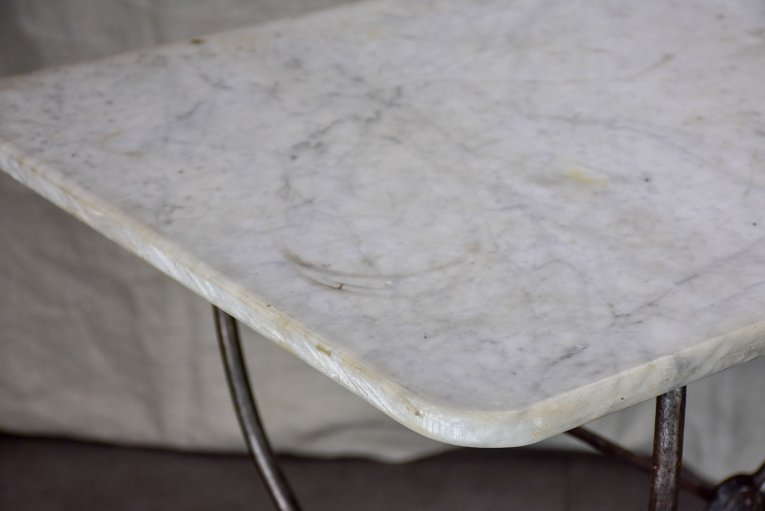 Napoleon III garden table with marble top