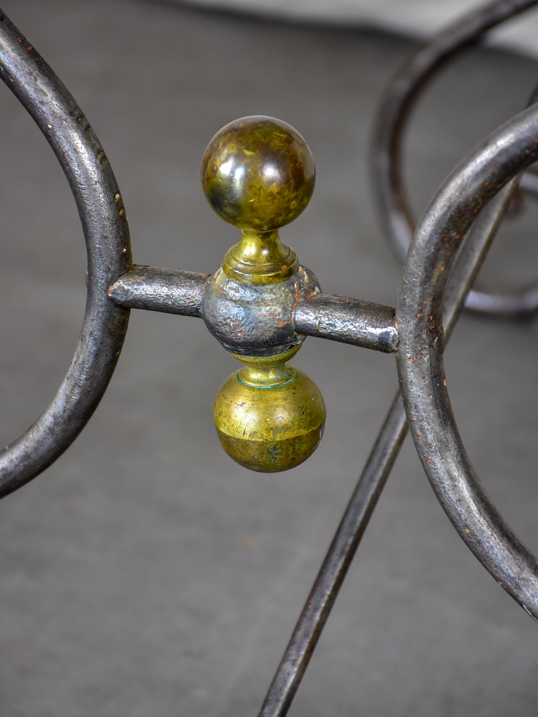 Napoleon III garden table with marble top
