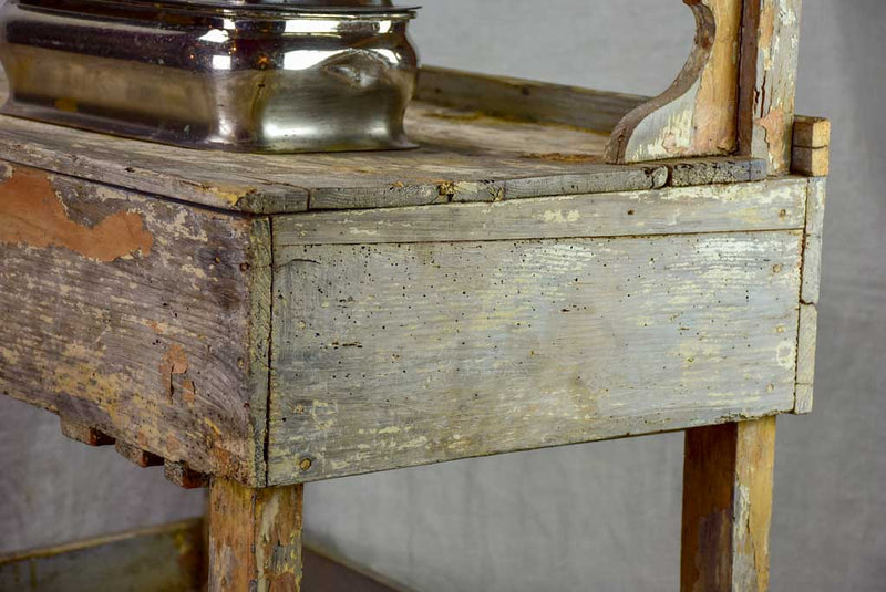 Rustic French florist table from the 1900's