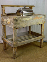 Rustic French florist table from the 1900's