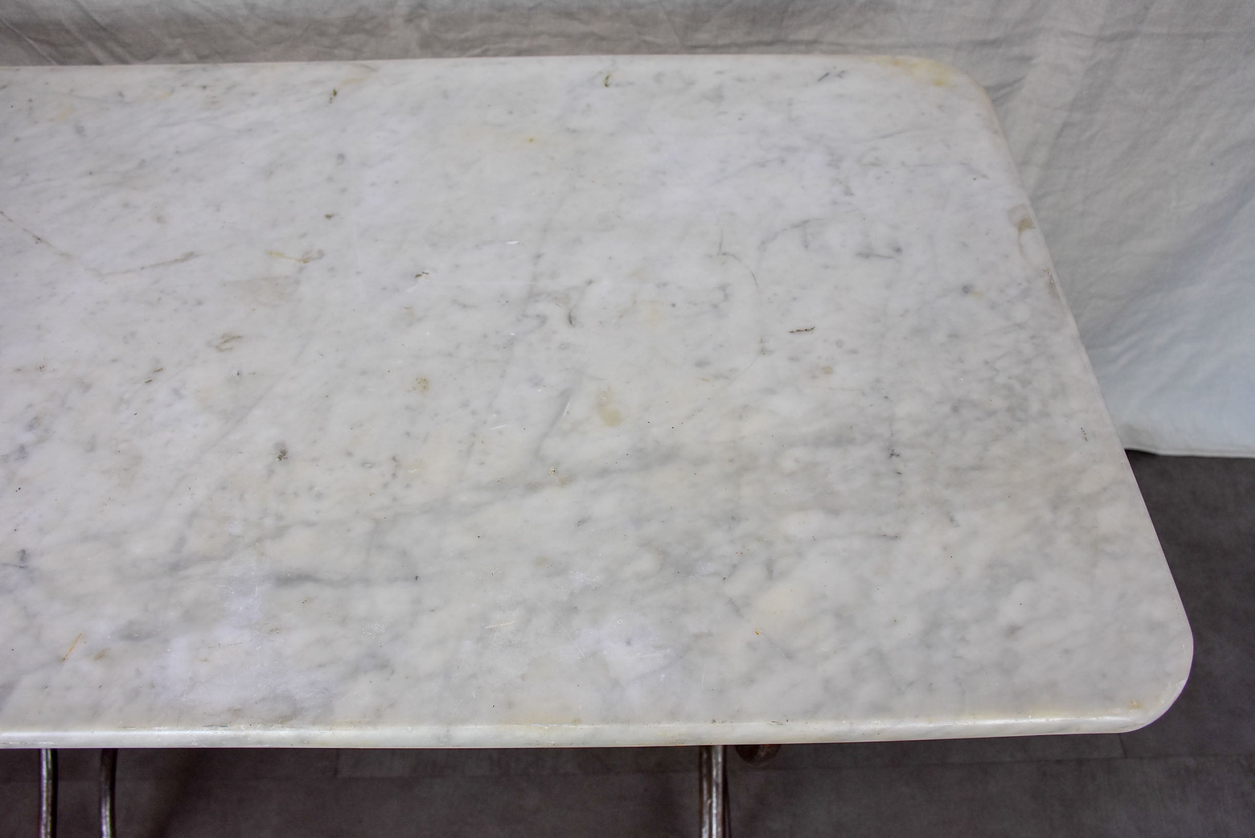 Napoleon III garden table with marble top