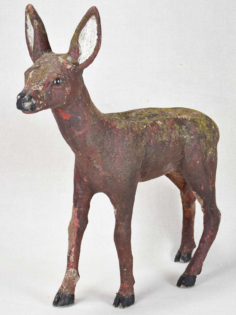 Small garden statue of a deer