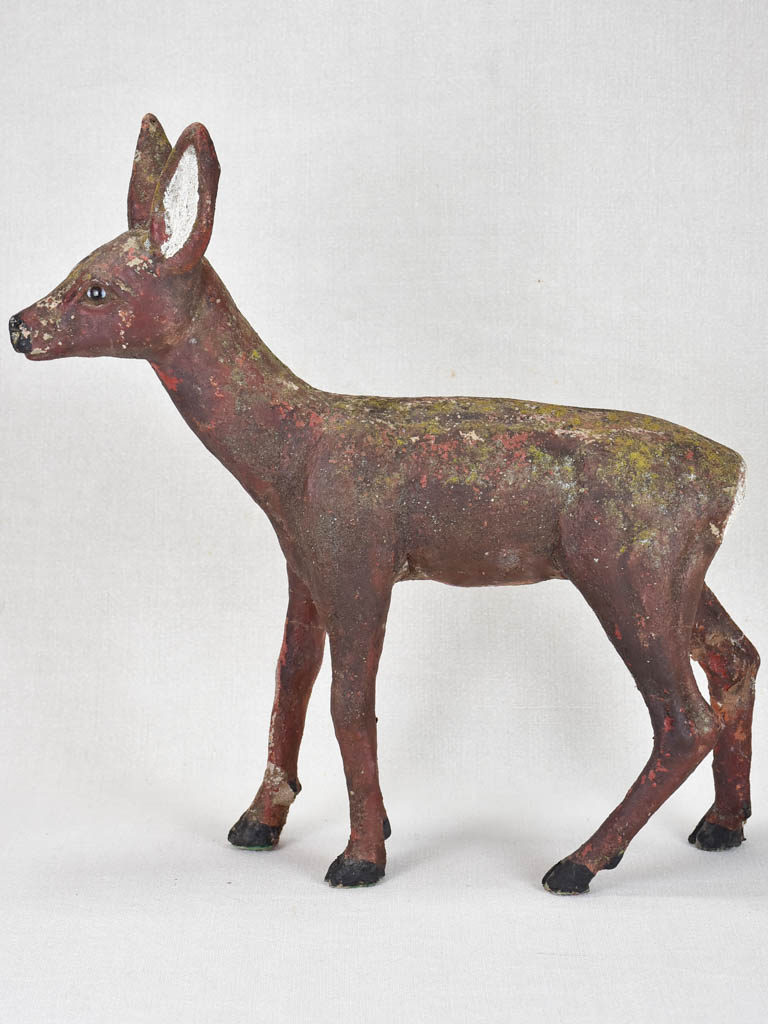 Small garden statue of a deer