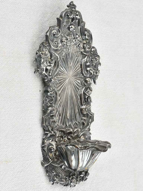 18th century French Benitier - silver 7½"